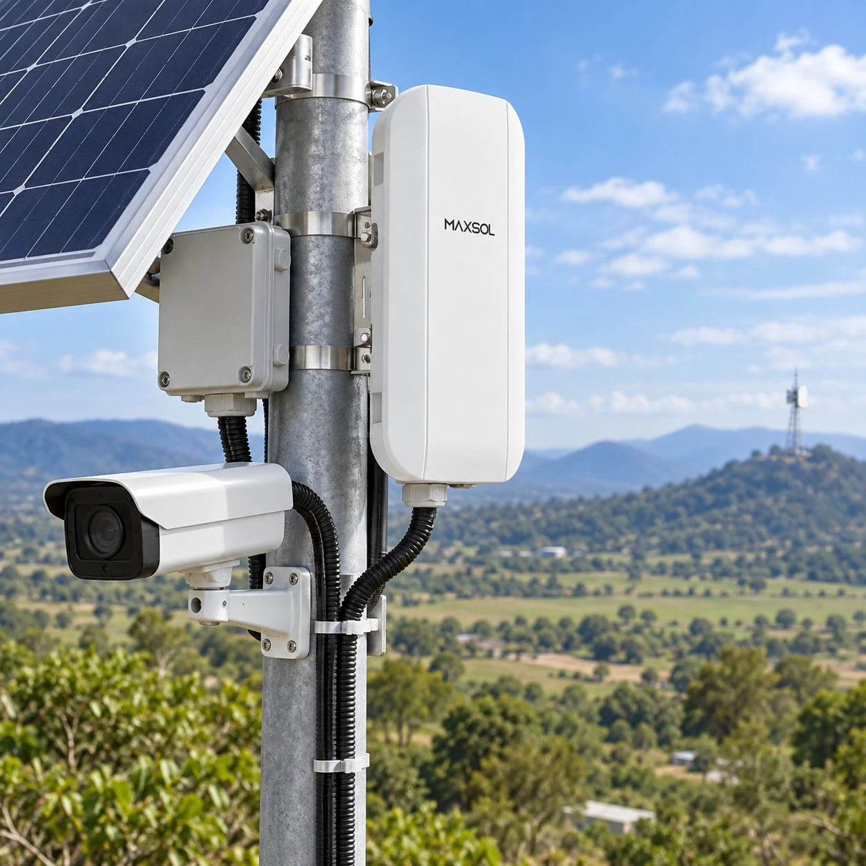 Maxsol CPE295 outdoor wireless CPE with directional antenna housing