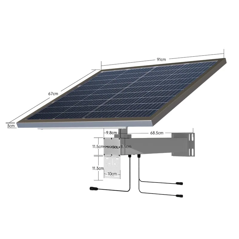 Maxsol CS12060 120W solar power system with 768Wh LiFePO4 battery