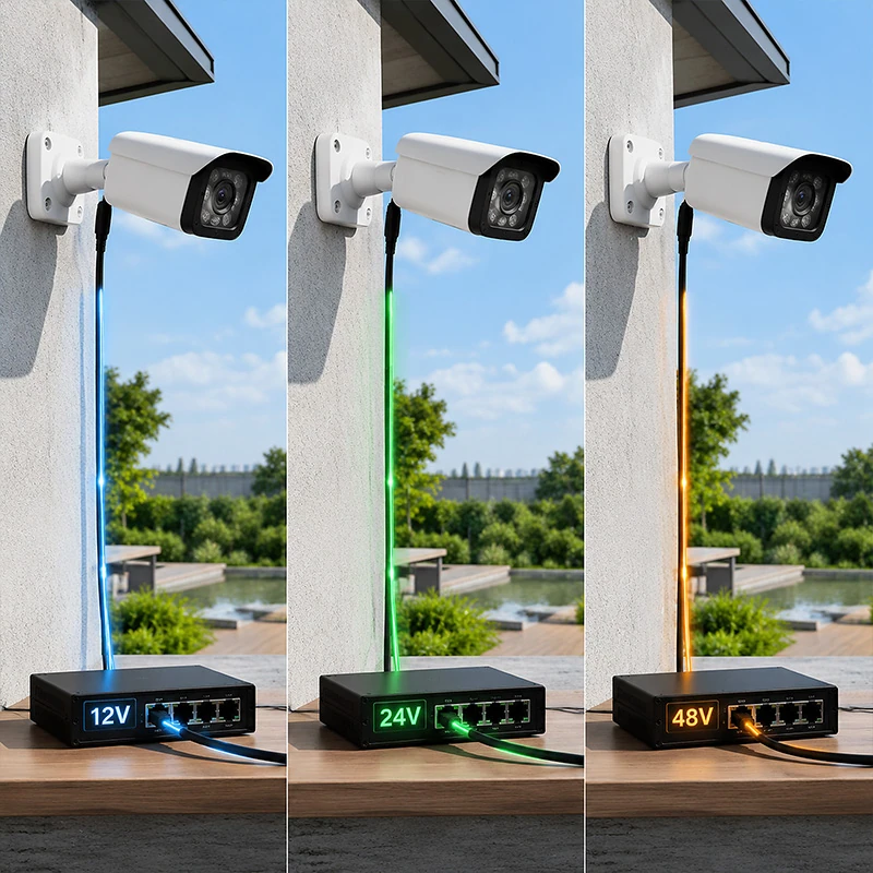 12V vs 24V vs 48V DC for Outdoor PoE Systems