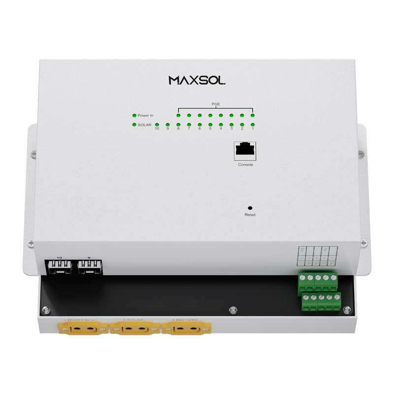 Managed Solar PoE Switch with 8 Gigabit Ports